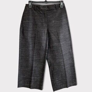 BCBGMaxAzria Collection Rayon / Nylon / Linen Blend Cropped Trousers Size 2